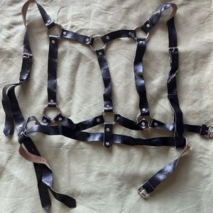 100% leather harness belt S/XS size